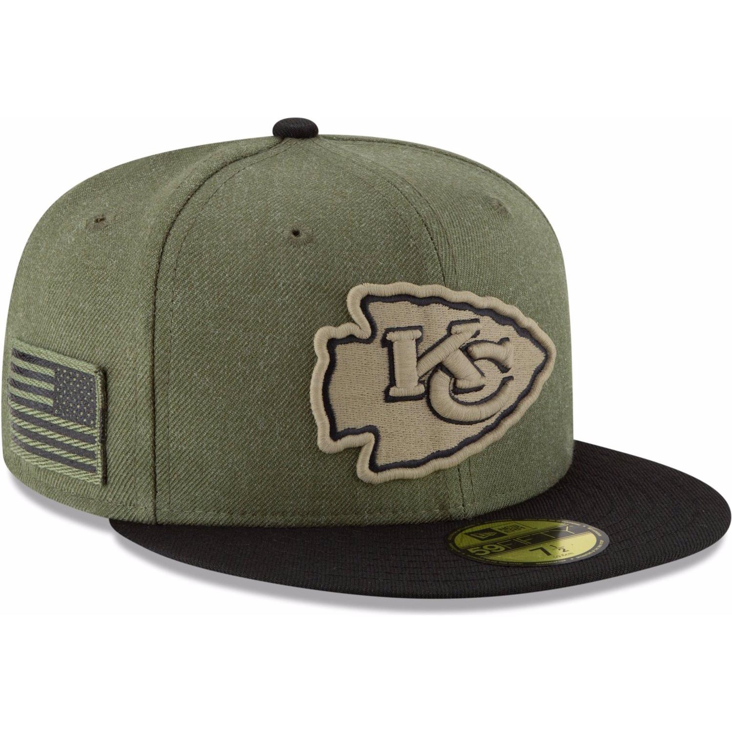 New Era, Herren, Cap, 59Fifty NFL Salute To Service, Grün, (7)