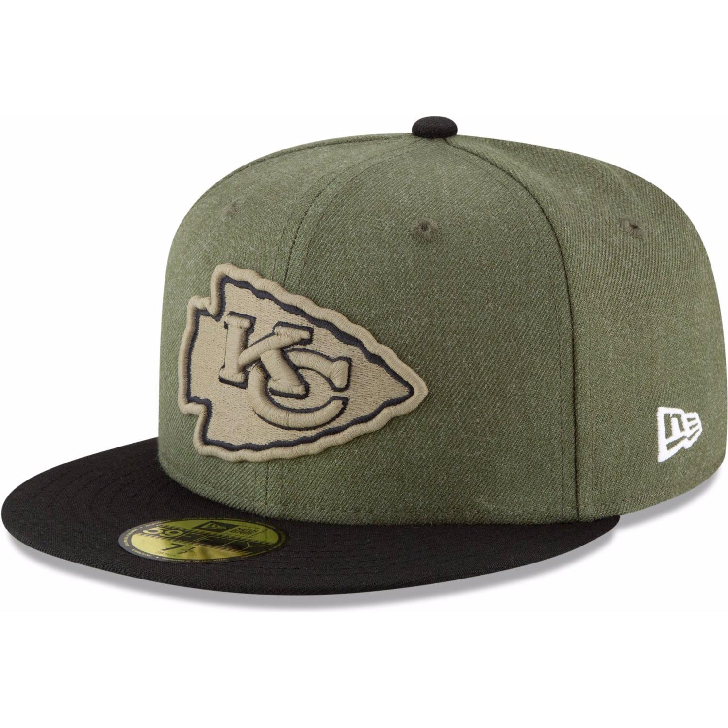 Thumbnail - New Era, Herren, Cap, 59Fifty NFL Salute To Service, Grün, (7)