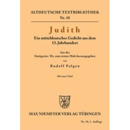 Judith, Fachbücher von Rudolf Palgen