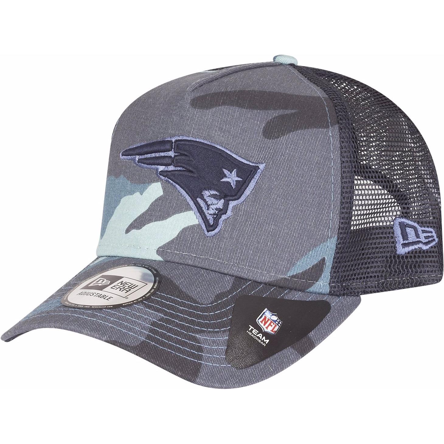 New Era, Herren, Cap, Trucker New England Patriots, Blau, (One Size)