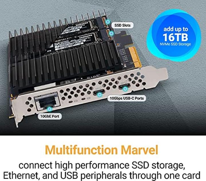 Actual product image Sonnet McFiver PCIe Card