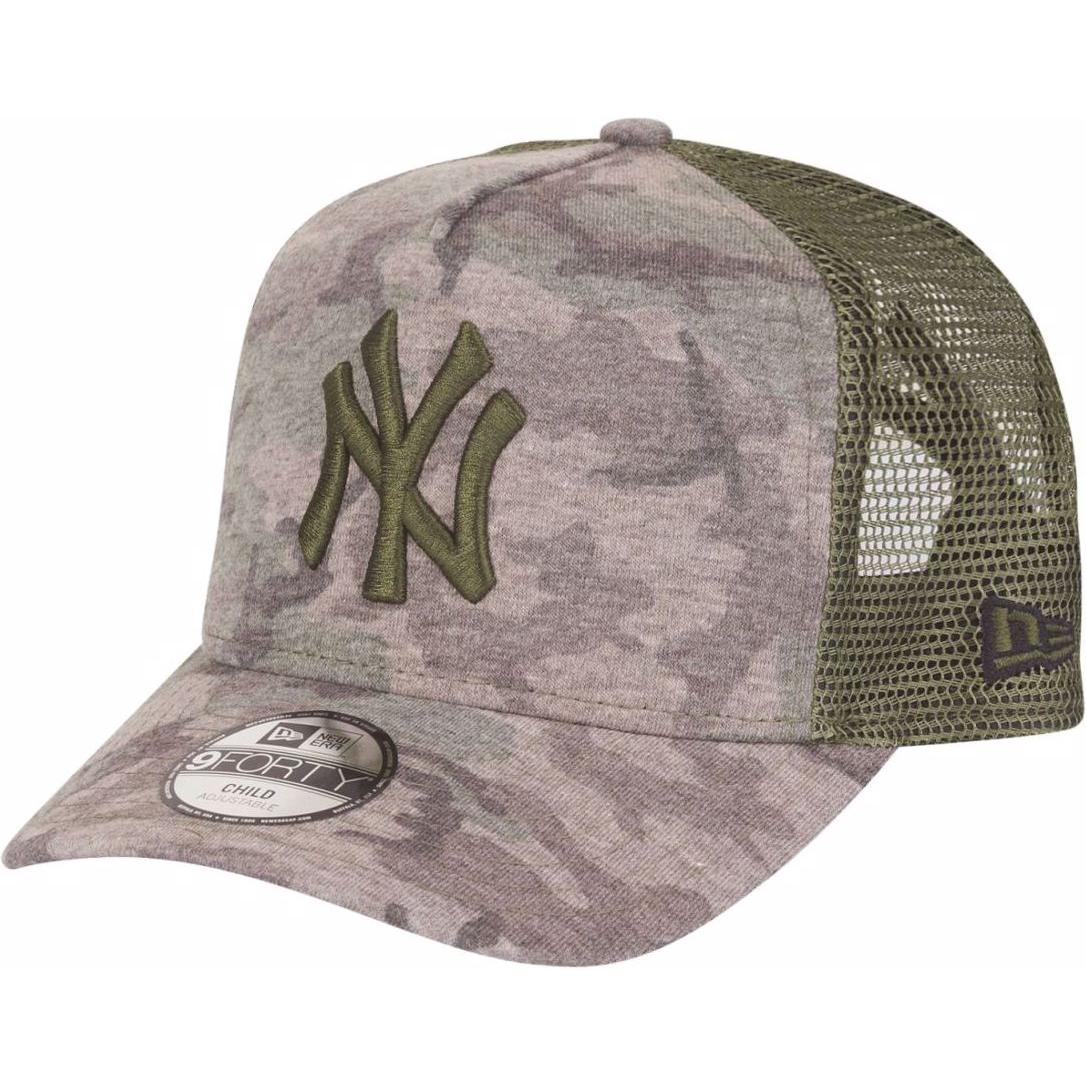 New Era, Jungen, Cap, 9Forty Trucker New York Yankees, Grün, (53, 52 C, 54 C)