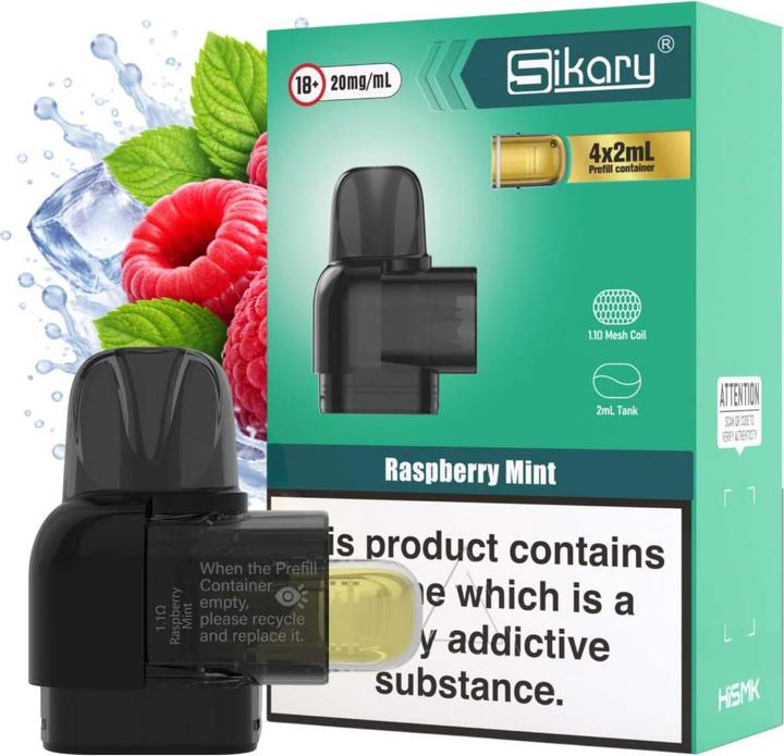 Immagine prodotto Sikary S10000 Pod - Raspberry Mint (Lampone, Menta)