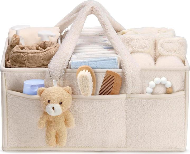 Tuocal Wickeltisch Organizer mit Fächern & Griffen