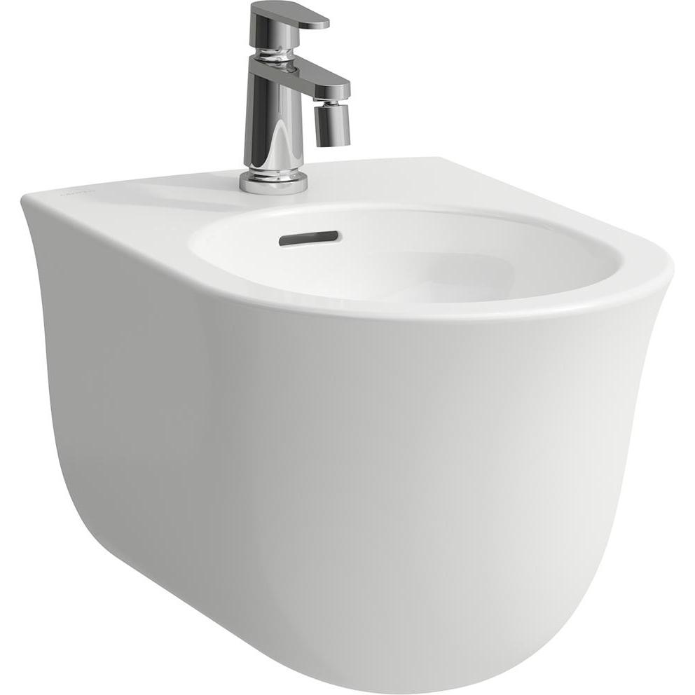 Laufen, Toilette + Bidet, The New Classic Wandbidet, 1 Hahnloch, mit Überlauf, verdeckte Befestigung, H830851