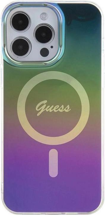 Actual product image Guess GUHMP15LHITSK iPhone 15 Pro 6.1" czarny/black hardcase IML Iridescent MagSafe (Apple iPhone 15 Pro)