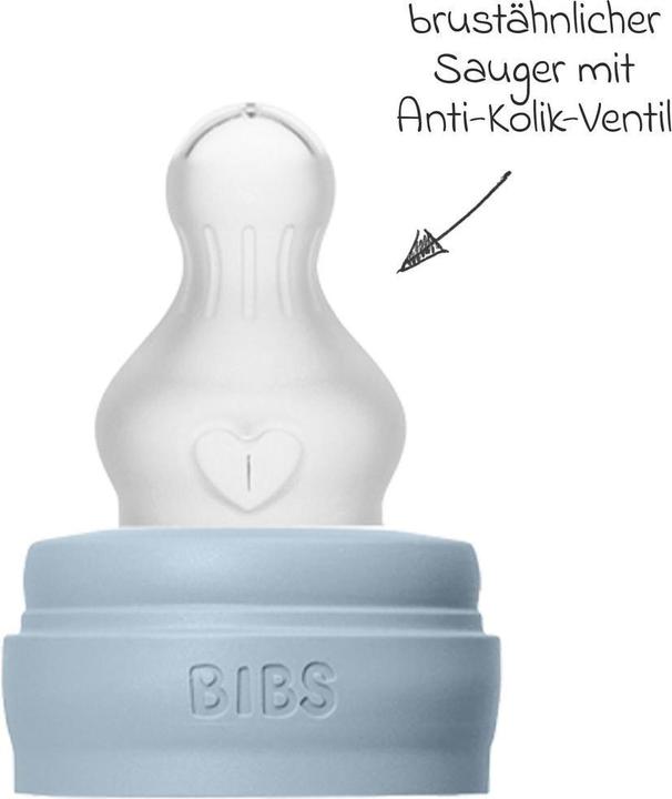 Actual product image Bibs Anti Colic Bottle Silicone 150 ml Slow Flow Baby Blue (150 ml)