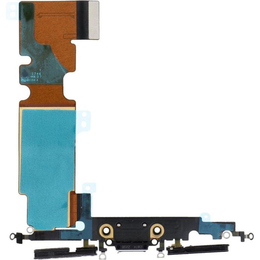 OEM Consumables! Charging flex USB for IPHONE 8 Plus black (used) (Apple iPhone 8 Plus), Pezzi di ricambio per dispositivi mobili, Nero