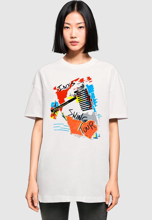 Produktbild Merchcode Ladies INXS - Swing Tour Oversized Boyfriend Tee - 181619 (L)