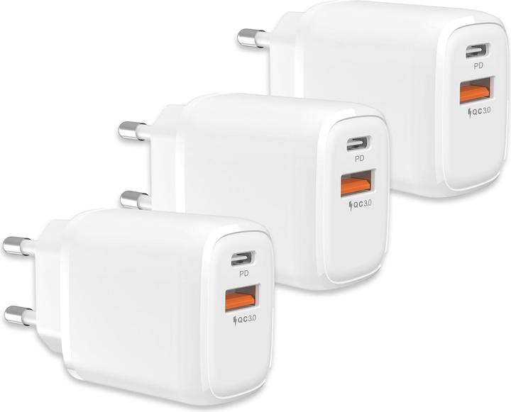 Actual product image LMP 20W Dual-Port Wall Charger (3er Pack) - Kompakter (20 W, 2 ports)