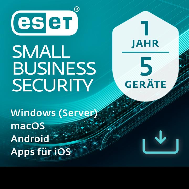 Immagine prodotto ESET Small Business Security 5U 1Y Download Code (1 Utente, 5 Dispositivi/Utenti, 12 mesi)