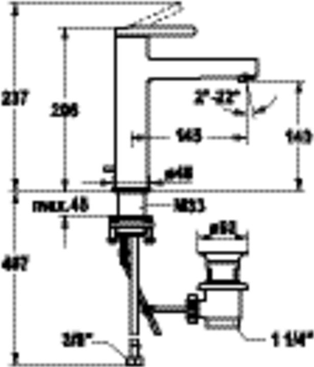 Actual product image KWC AVA 2.0 lever mixer, fixed spout