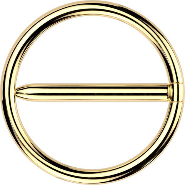 Actual product image Star Piercing Segmentring Stab klappbar vergoldet (without brass, Titanium)