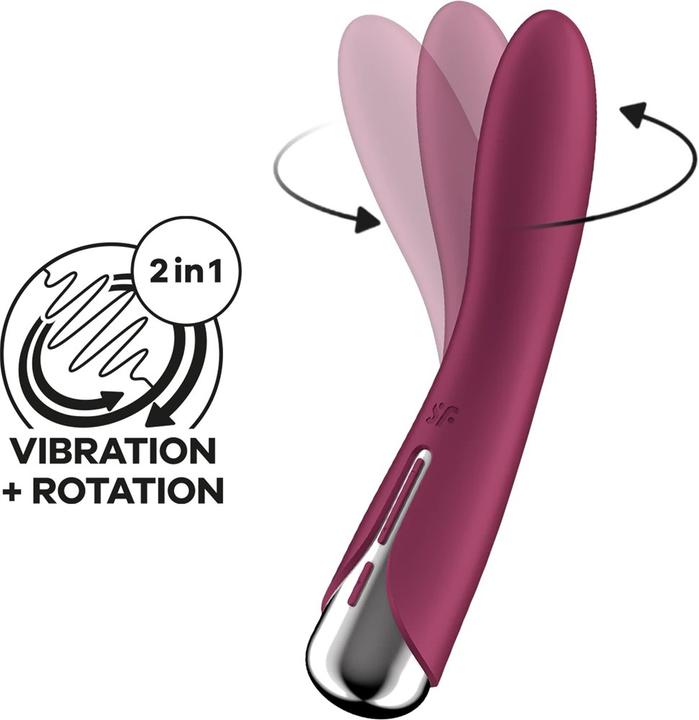 Productafbeelding Satisfyer Spinning Vibe 1 G-Spot Rotator Vibrator Rood