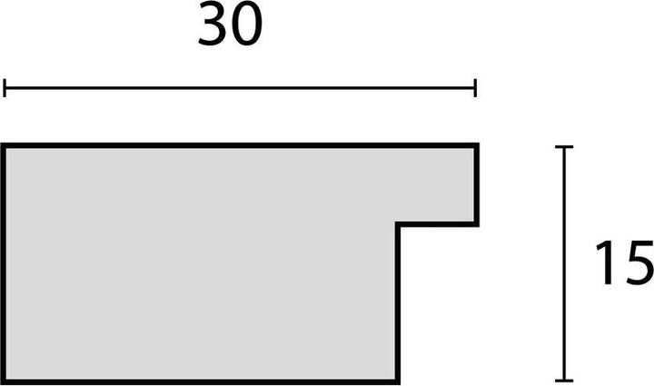 Immagine prodotto ZEP Cornice V21301 Nelson 1 Nero 30x30 cm