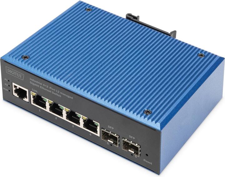 Produktbild Digitus Industrial 4+2 -Port L2 managed Gigabit Ethernet Switch (4 Ports)