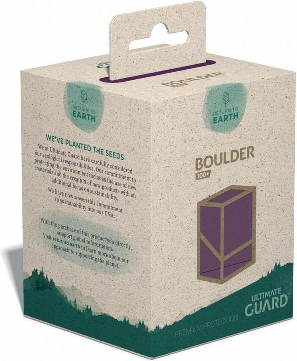 Actual product image Ultimate Guard Card Box Boulder Deck Case Standard Size 100+ Purple