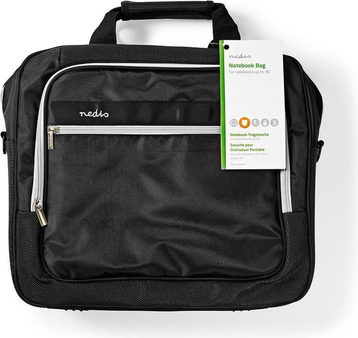 Produktbild Nedis Notebook-Tasche - Laptoptasche - Aktentasche - Schultertasche - Das Tragen Gürtel - 15-16" - (16", Universal)