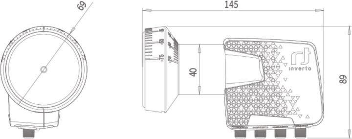 Produktbild inverto Home Pro Quattro (Quattro LNB, 40mm)