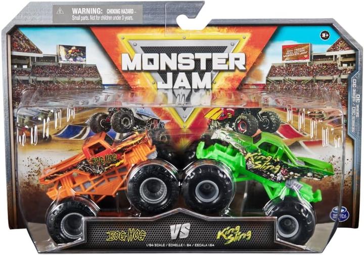 Produktbild Monster Jam - 1:64 Die Cast 2 pack - Bog Hog Vs King Sling