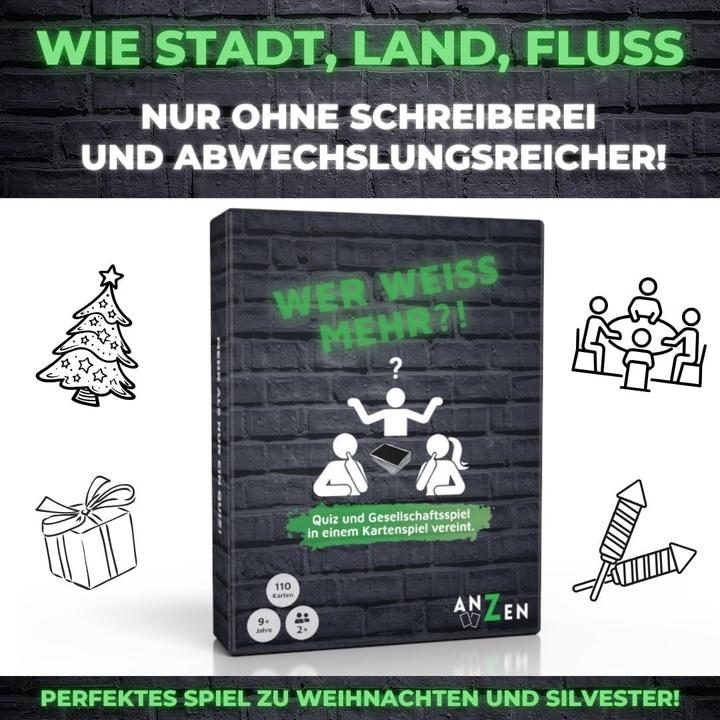 Produktbild Anzen Spiele WER WEISS MEHR?! (d) (Deutsch, 2 - 12 Spieler)