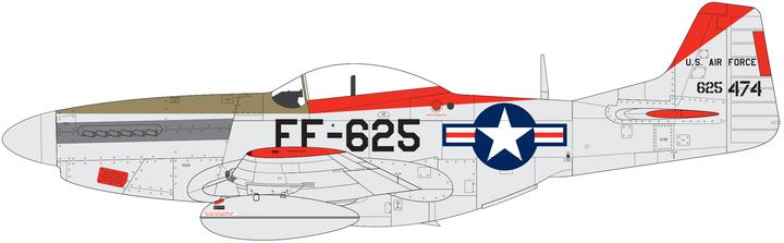 Actual product image Airfix Kit North American F51D Mustang 1:48