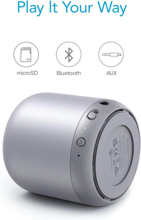 Immagine prodotto Anker Soundcore Mini - Bluetooth-Lautsprecher (15 h, Batteria ricaricabile, Corrente elettrica)