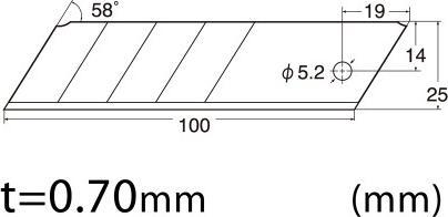 Produktbild OK-Line Ersatzklingen zu NT Cutter und Universalmesser Easy Evolution (Ersatzklinge)