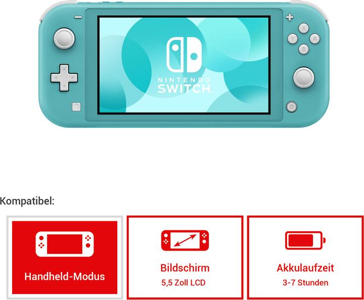 Actual product image Nintendo Switch Lite - Turquoise