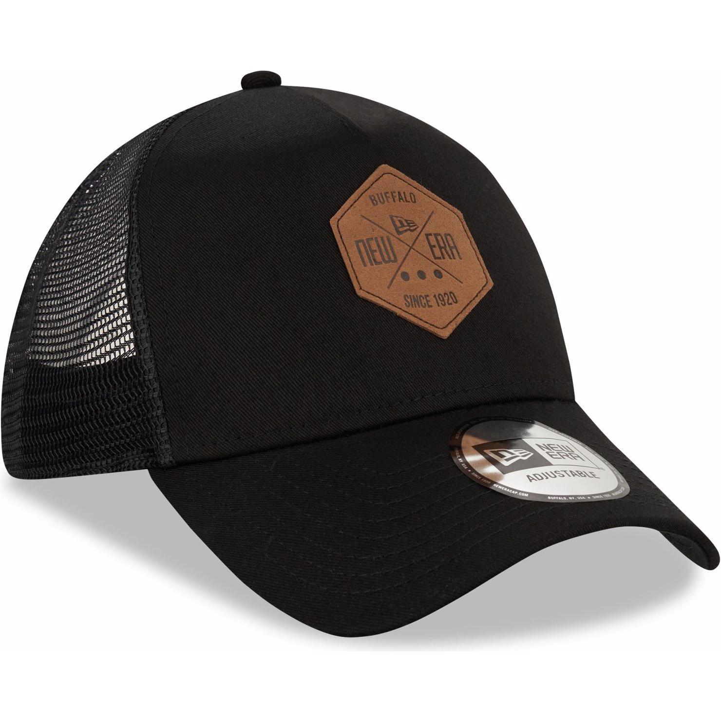 New Era, Herren, Cap, 9Forty Aframe Trucker Snap Heritage Patch, Schwarz, (One Size)