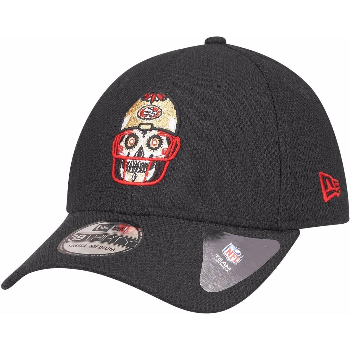 New Era, Herren, Cap, 39Thirty Stretchfit Diamond NFL Sugar Skull, Schwarz, (L)