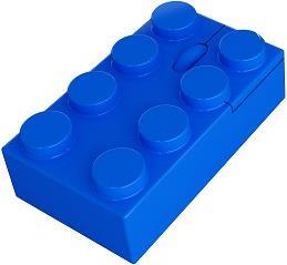 Image du produit Mustard Souris sans fil Swag Brick, bleue (Sans fil)