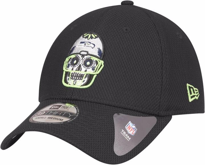 Actual product image New Era 39Thirty Stretchfit Diamond NFL Sugar Skull (XL)