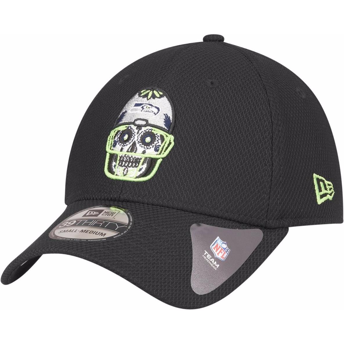 New Era, Herren, Cap, 39Thirty Stretchfit Diamond NFL Sugar Skull, Schwarz, (M)