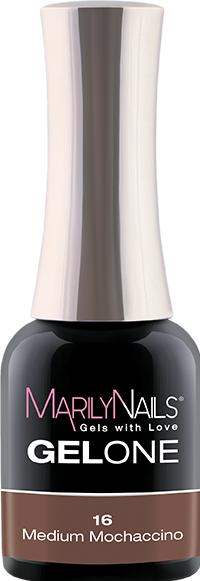 Immagine prodotto Marily Nails GELONE - 16 Mochaccino medio (Mochaccino medio, Smalto per unghie effetto gel)