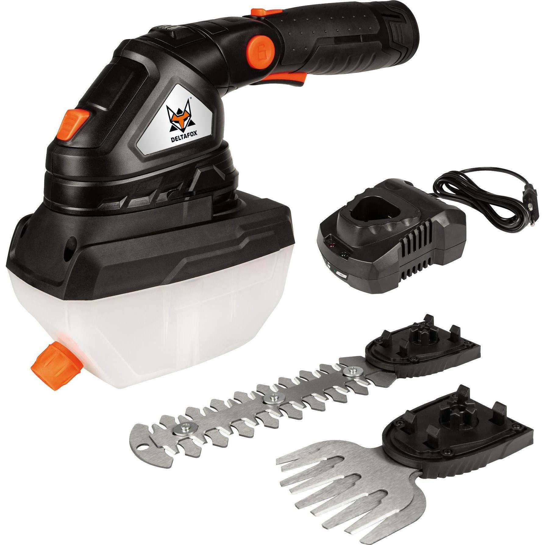 Deltafox, Tosasiepi, Tagliasiepi a batteria 10,8 V DG-CGC 1080 Set 3in1 (Batteria ricaricabile)