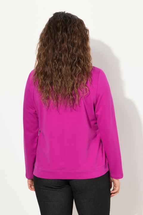 Produktbild Ulla Popken Sweatshirt, Stehkragen, Saum-Zipper, Langarm (46, 48)