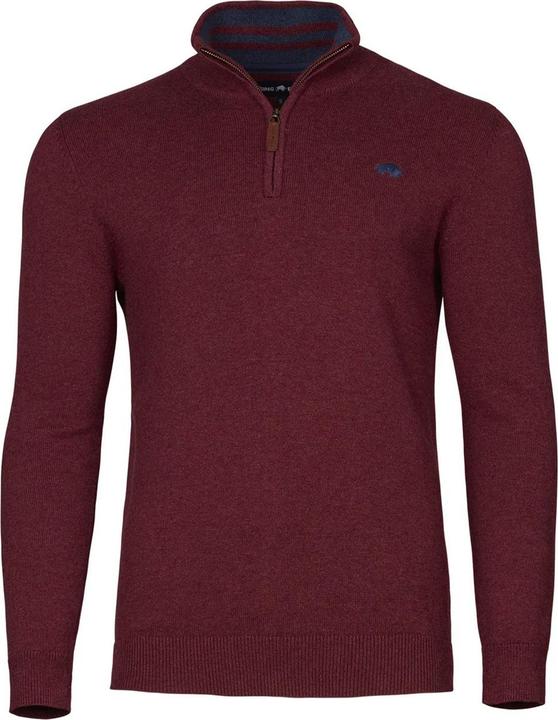 Actual product image Raging Bull Mens Classic Knitted Cashmere Blend Quarter Zip Jumper (XXL)