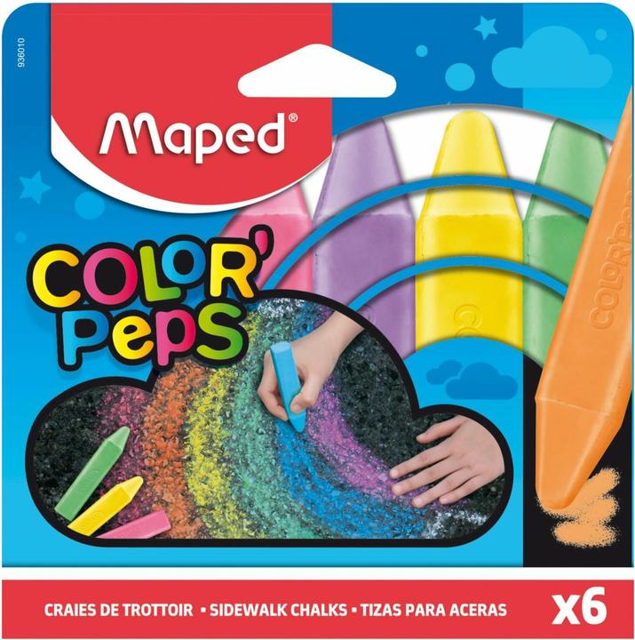 Image du produit Maped Craies pour peinture COLOR'PEPS, étui carton de 6 pièces (6x)