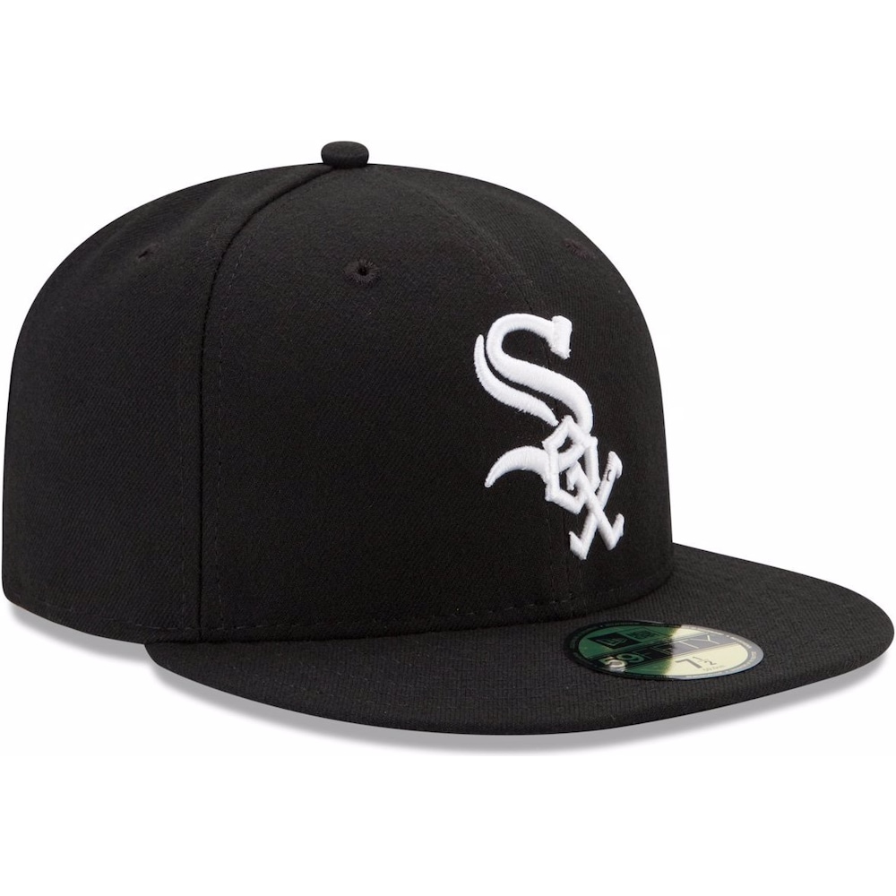 New Era, Herren, Cap, 59Fifty Authentic Onfield Chicago White Sox, Schwarz, (8)