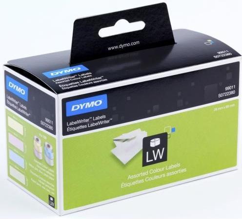 Produktbild Dymo S0722380 Farbige Adress-Etiketten (2.80 cm)