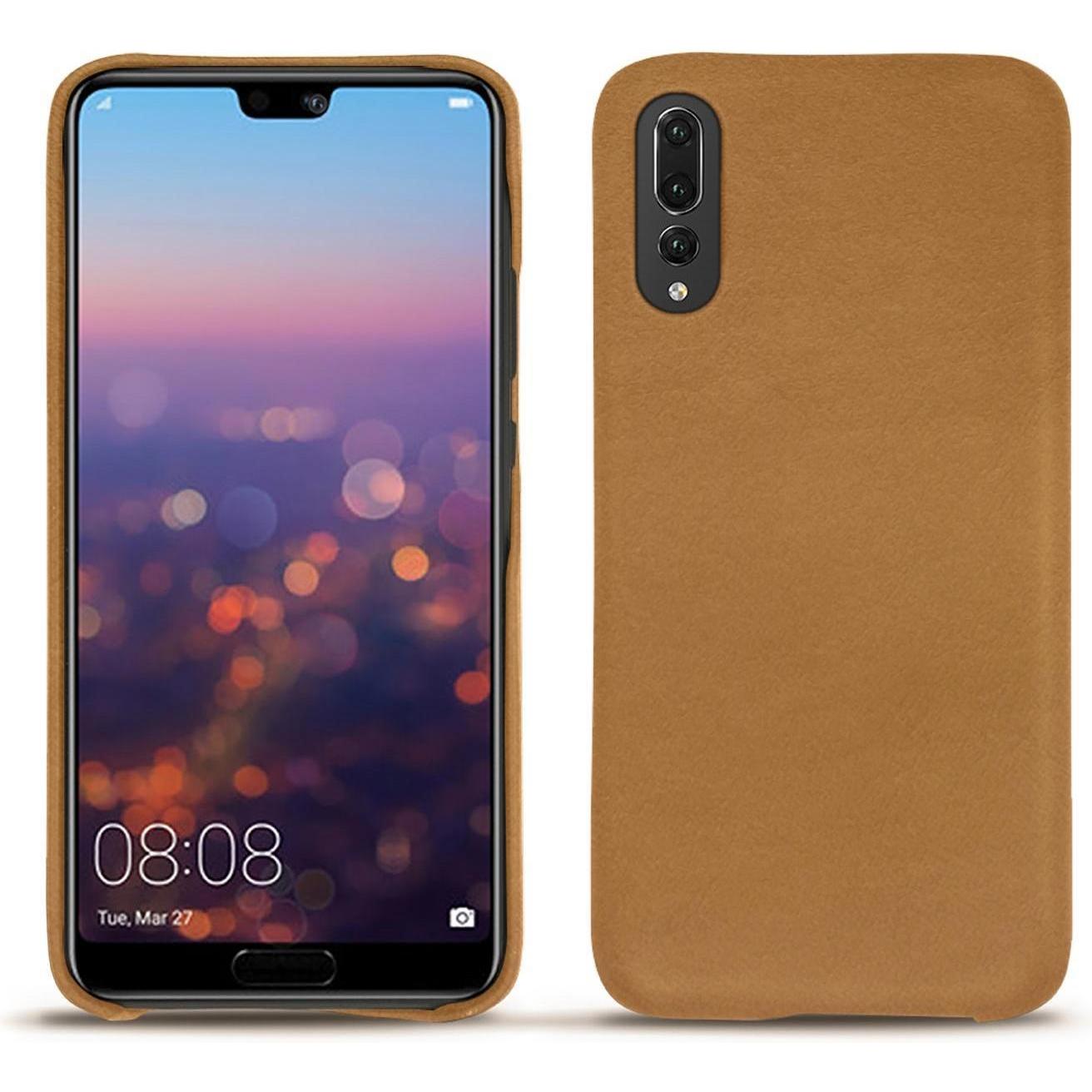 Noreve Lederschutzhülle (Huawei P20 Pro), Smartphone Hülle, Braun