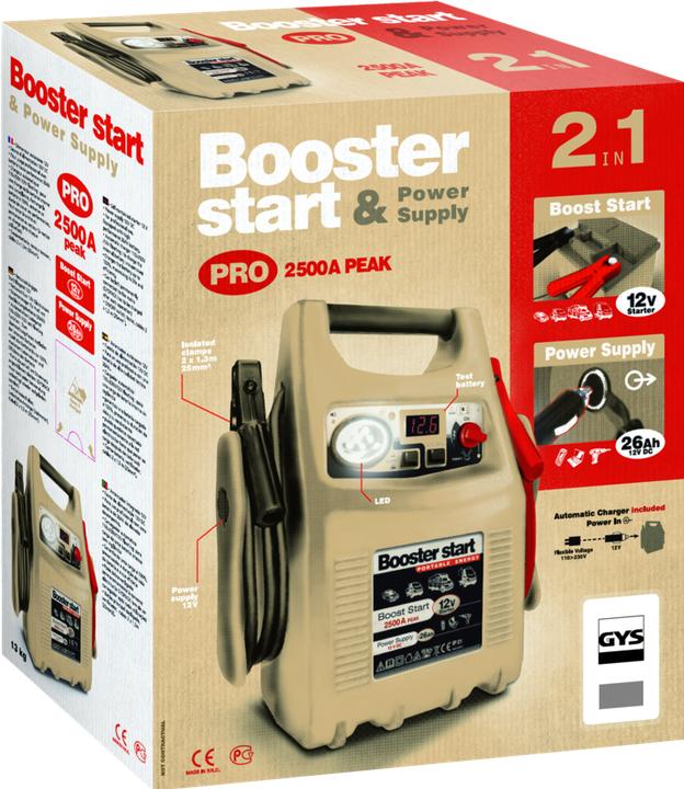 Productafbeelding GYS Snelstartsysteem Gyspack 750 026179 Startstroom (12 V)=750 A Werking (2500 A, 28000 mAh)