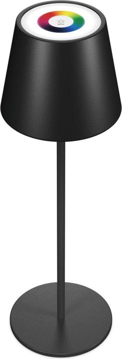 Image du produit RealPower Lampe de table LED-RGB à intensité variable avec batterie,noire (200 lm)