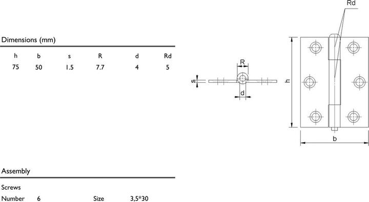 Produktbild Charmag Scharniere