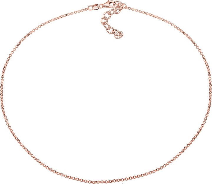 Produktbild Elli Halskette Basic Erbskette Choker 925 Sterling Silber (925er Sterling Silber, 36 cm)