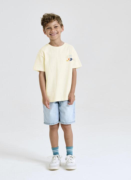 Produktbild Vertbaudet Jungen T-Shirt mit XL-Print hinten und Recycling-Baumwolle (98, 104)