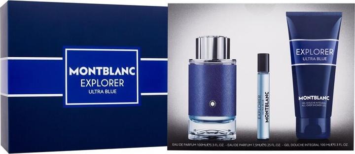 Produktbild Montblanc Explorer Ultra Blue Set - 100ml Eau De Parfum, 75ml Travel Spray, 100ml Duschgel (Parfum set)