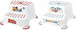 Actual product image keeeper kids step stool ""igor Paw Patrol"" two-step, white with print, load capacity: 120 kg, with