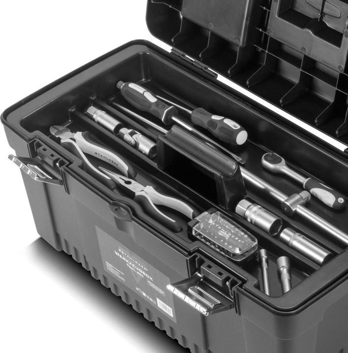 Produktbild Stahlwerk Toolbox Set mit 4 leeren Werkzeugkisten Modul-System Sortimentsboxen